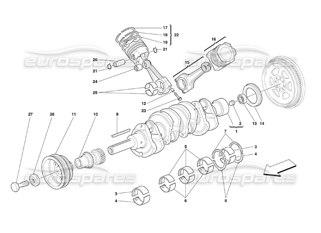 part diagram containing part number 174701