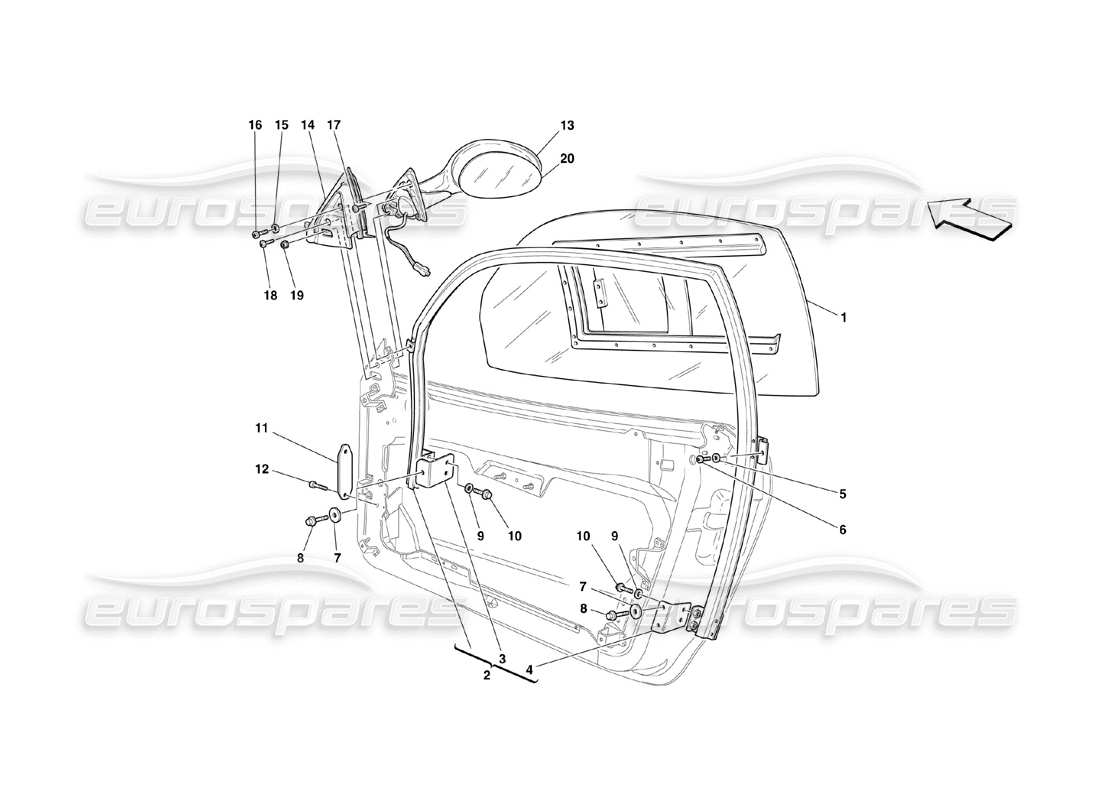 part diagram containing part number 13836721