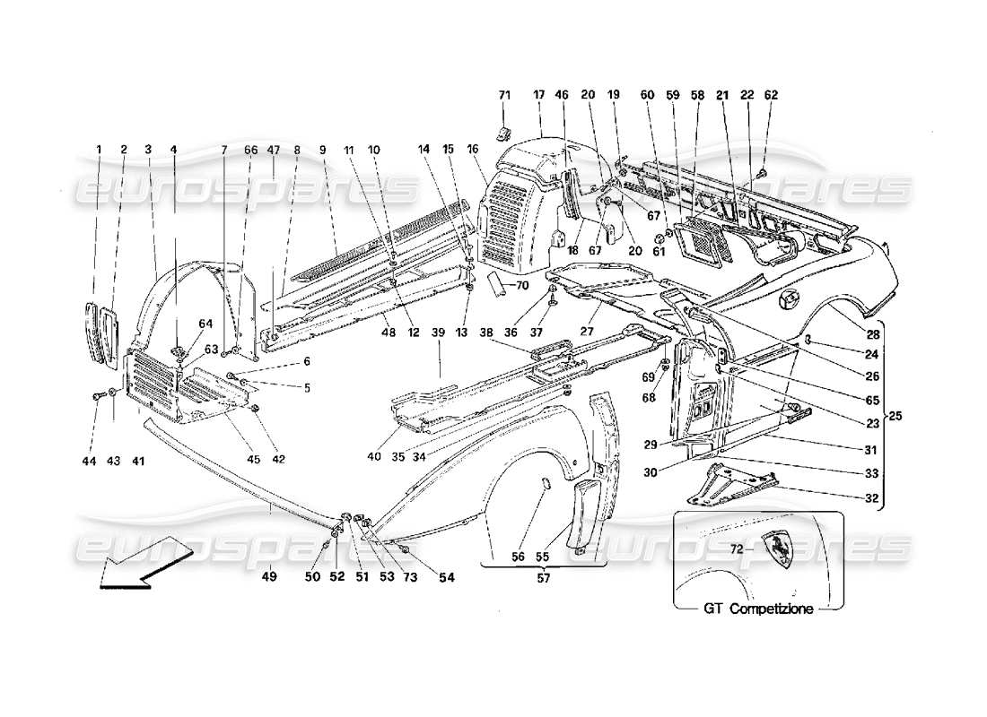 part diagram containing part number 63510200