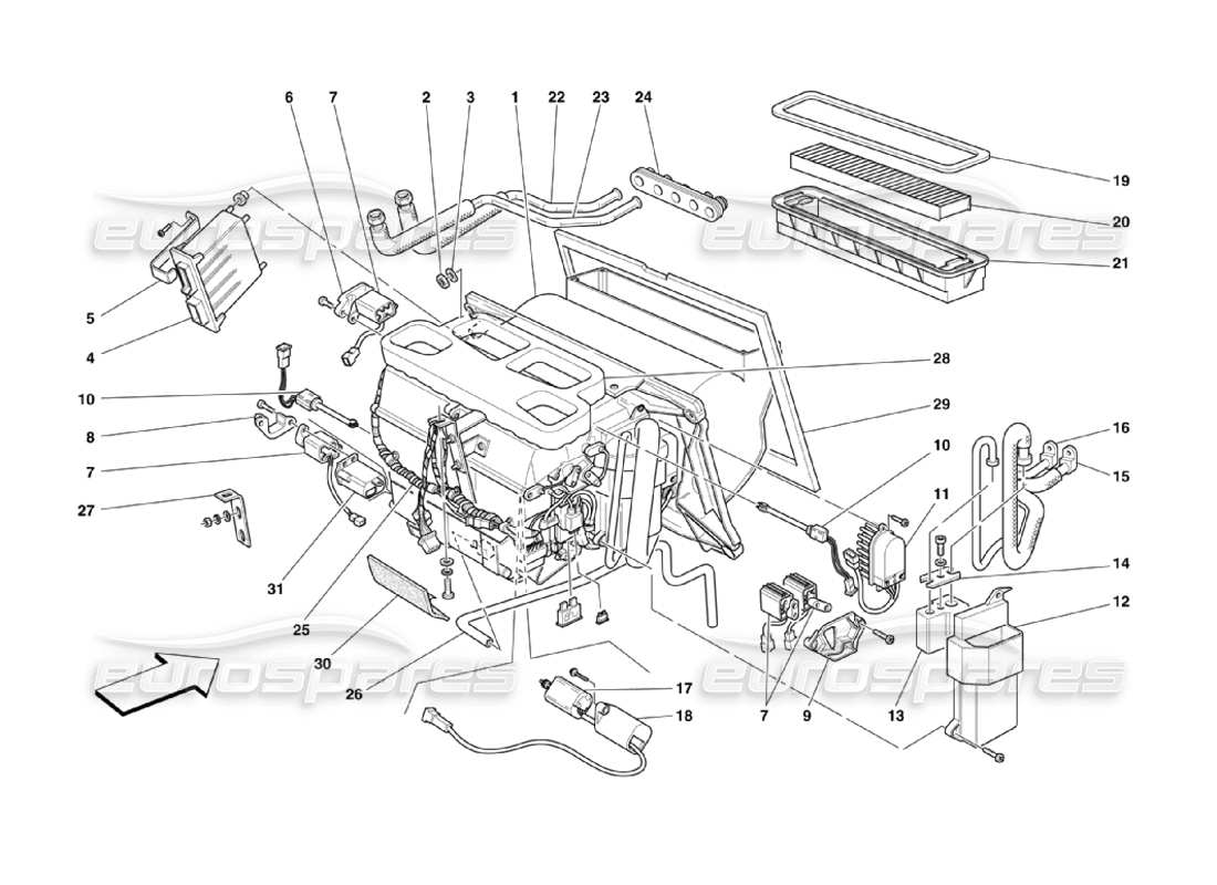 part diagram containing part number 65066600