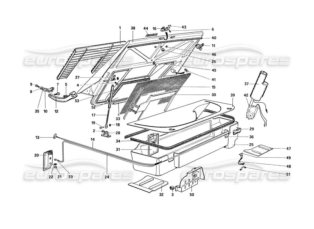 part diagram containing part number 61024000