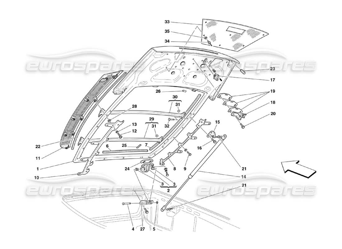 part diagram containing part number 64877500