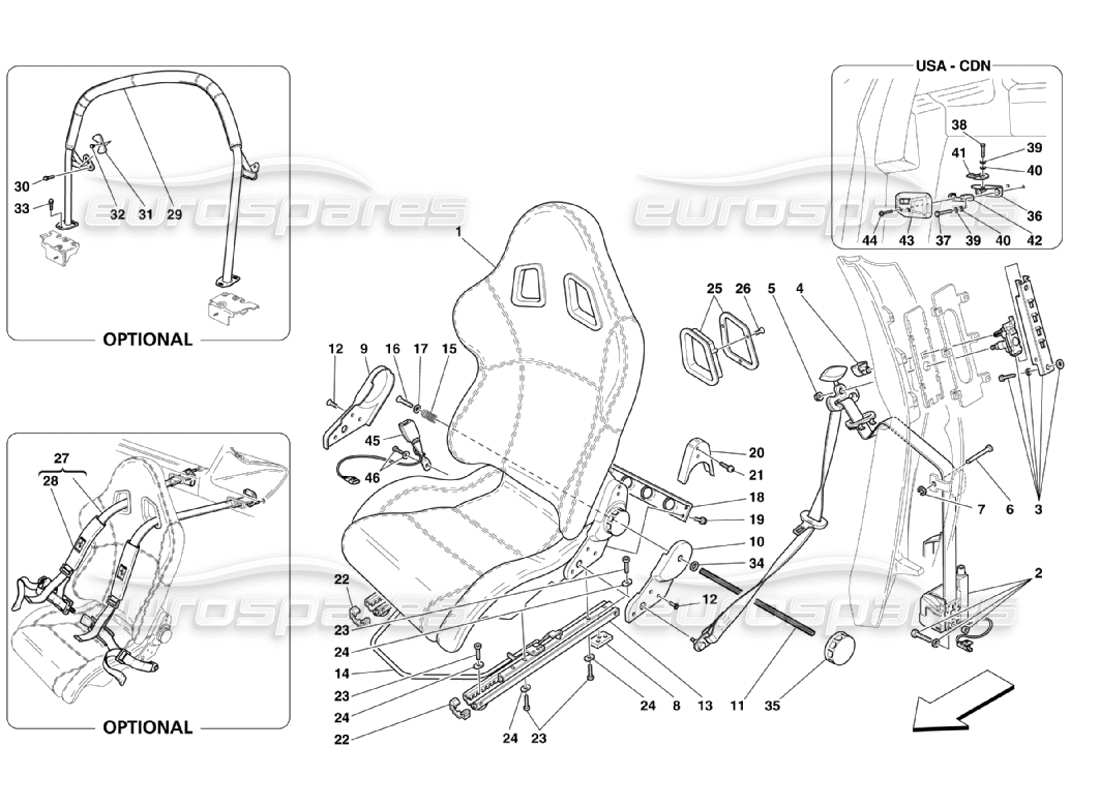 part diagram containing part number 65876000