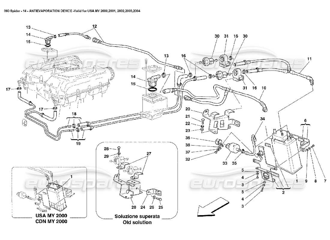 part diagram containing part number 180636