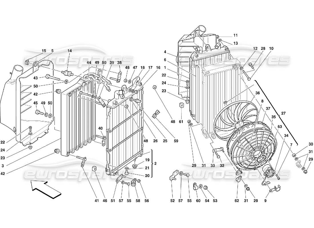 part diagram containing part number 64255600