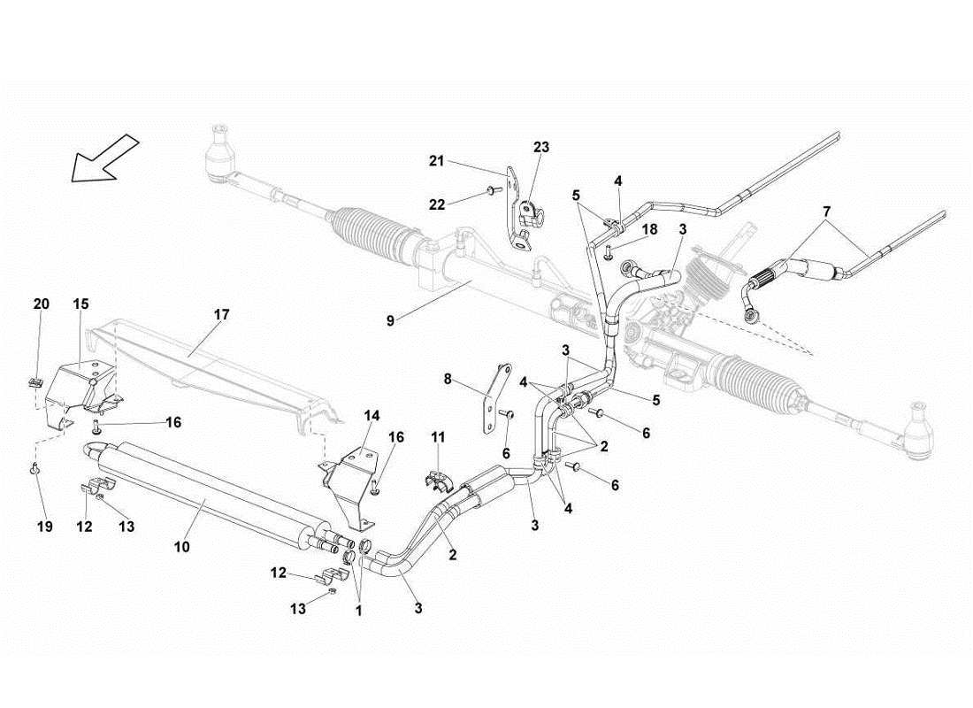 lamborghini gallardo lp570-4s perform oil cooler part diagram