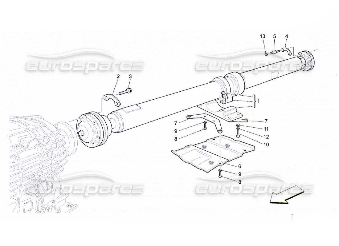 maserati qtp. (2010) 4.2 t330 part diagram