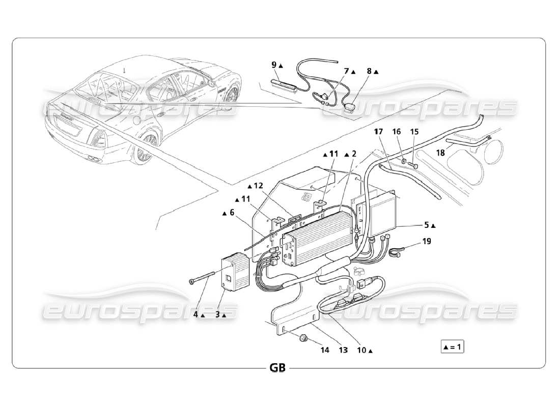 maserati qtp. (2006) 4.2 alarm system and immobilizer (page 2-2) part diagram