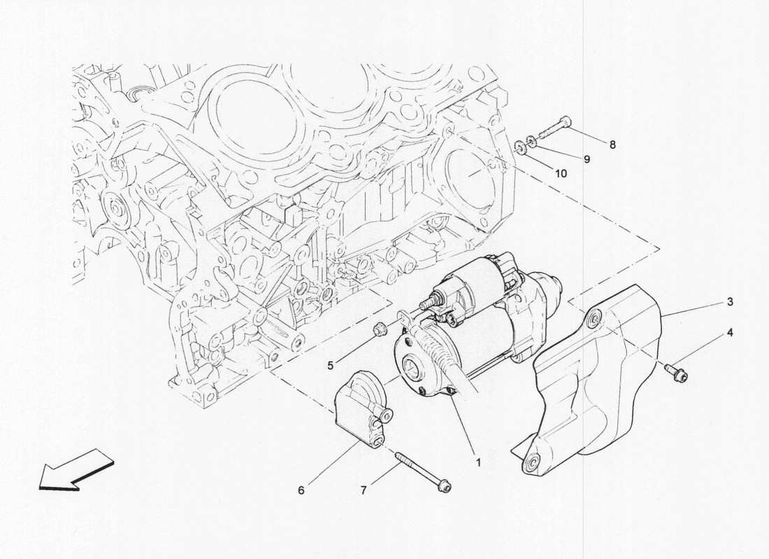 maserati qtp. v6 3.0 bt 410bhp 2wd 2017 electronic control: engine ignition part diagram