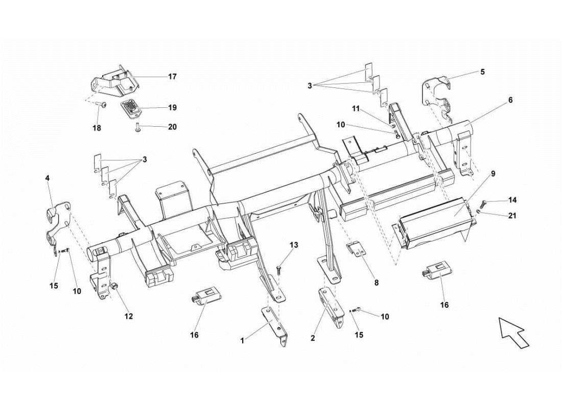 lamborghini gallardo sts ii sc chassis part diagram