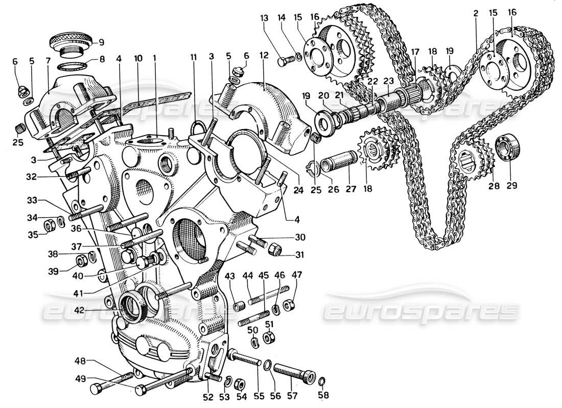 ferrari 330 gtc coupe timing - controls part diagram