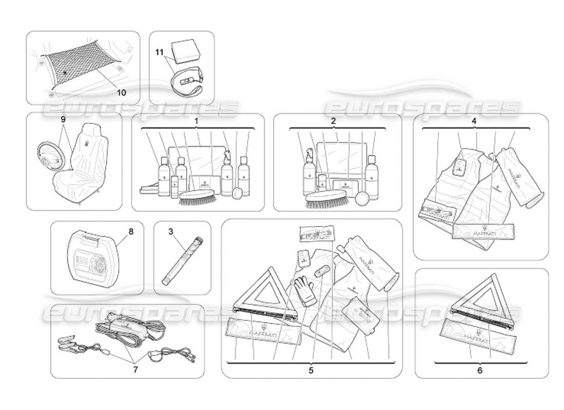 maserati qtp. (2003) 4.2 after market accessories part diagram