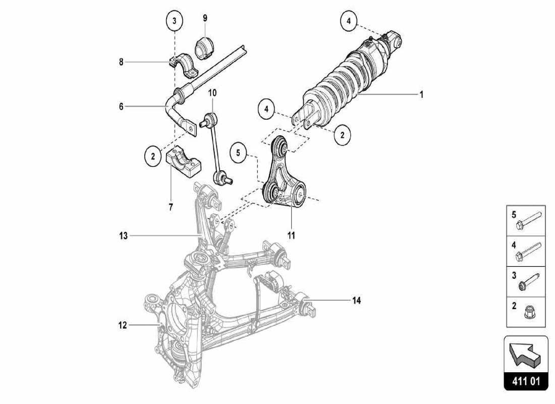 lamborghini centenario spider front suspension part diagram