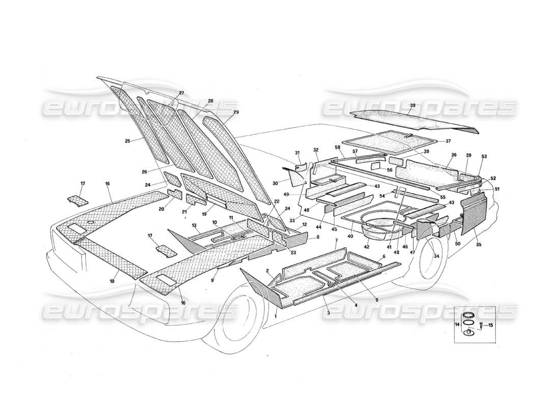 maserati qtp.v8 4.9 (s3) 1979 carpets part diagram