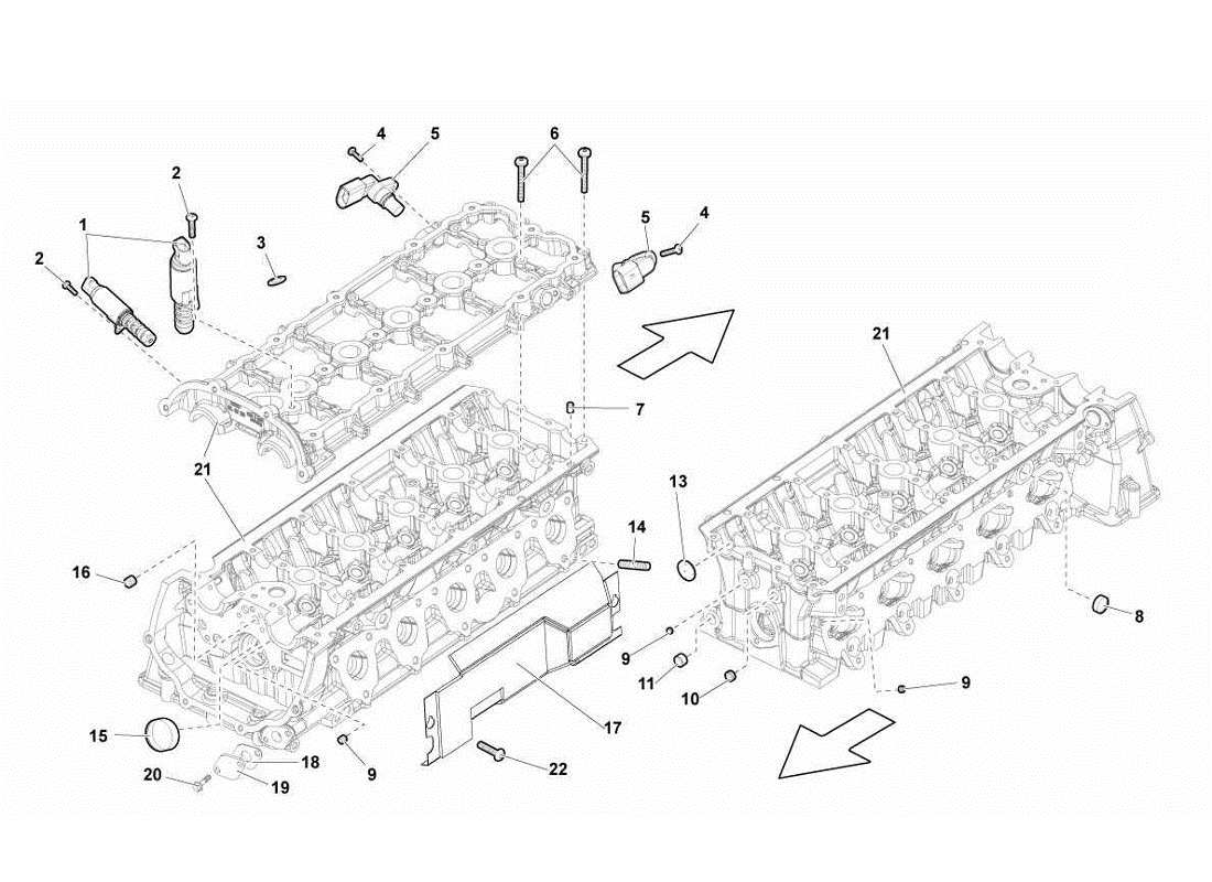 lamborghini gallardo lp560-4s update phase sensors right cylinder head part diagram