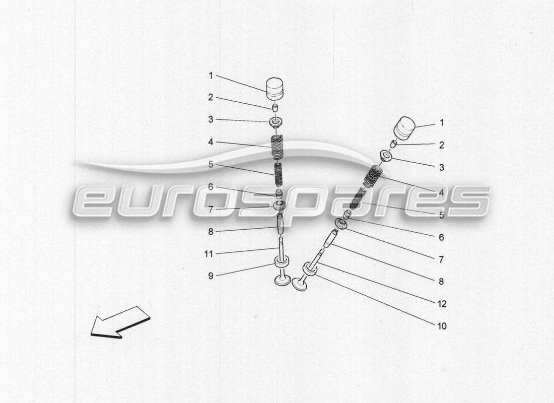 maserati grancabrio mc centenario valves part diagram