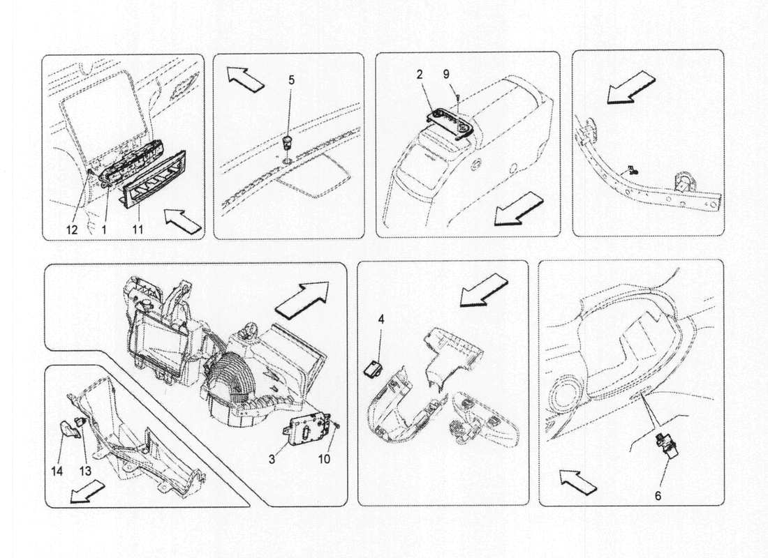 maserati qtp. v6 3.0 bt 410bhp 2wd 2017 a c unit: electronic control part diagram