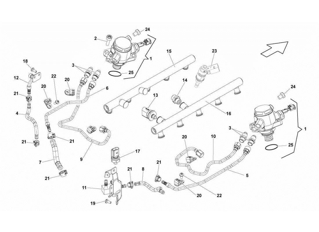 lamborghini gallardo sts ii sc fuel pump part diagram