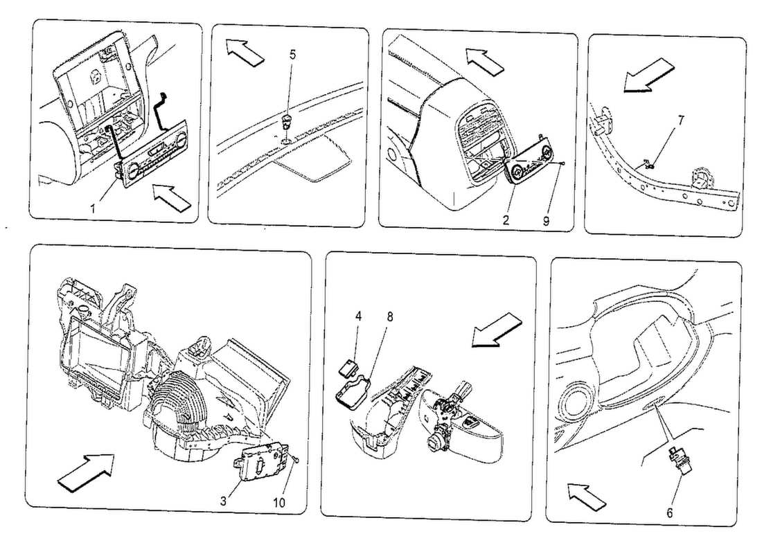 maserati qtp. v8 3.8 530bhp 2014 a c unit: electronic control part diagram