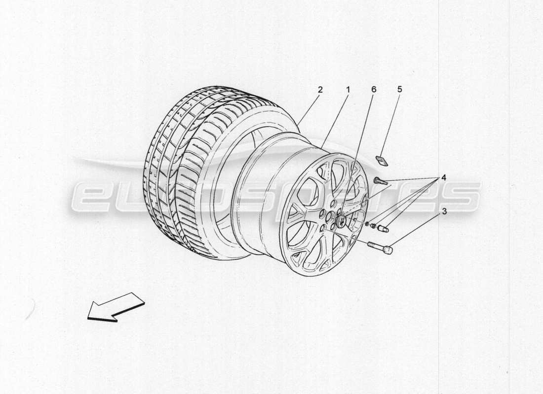 maserati granturismo special edition wheels and tyres part diagram