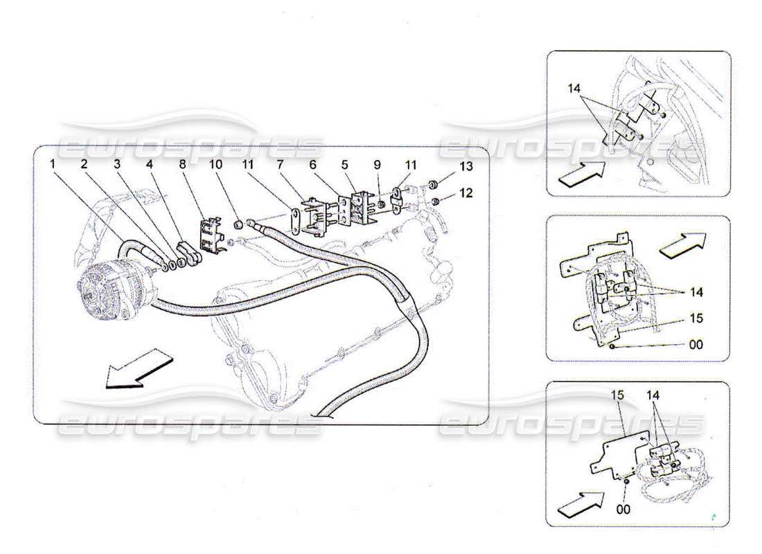 maserati qtp. (2010) 4.2 main wiring part diagram