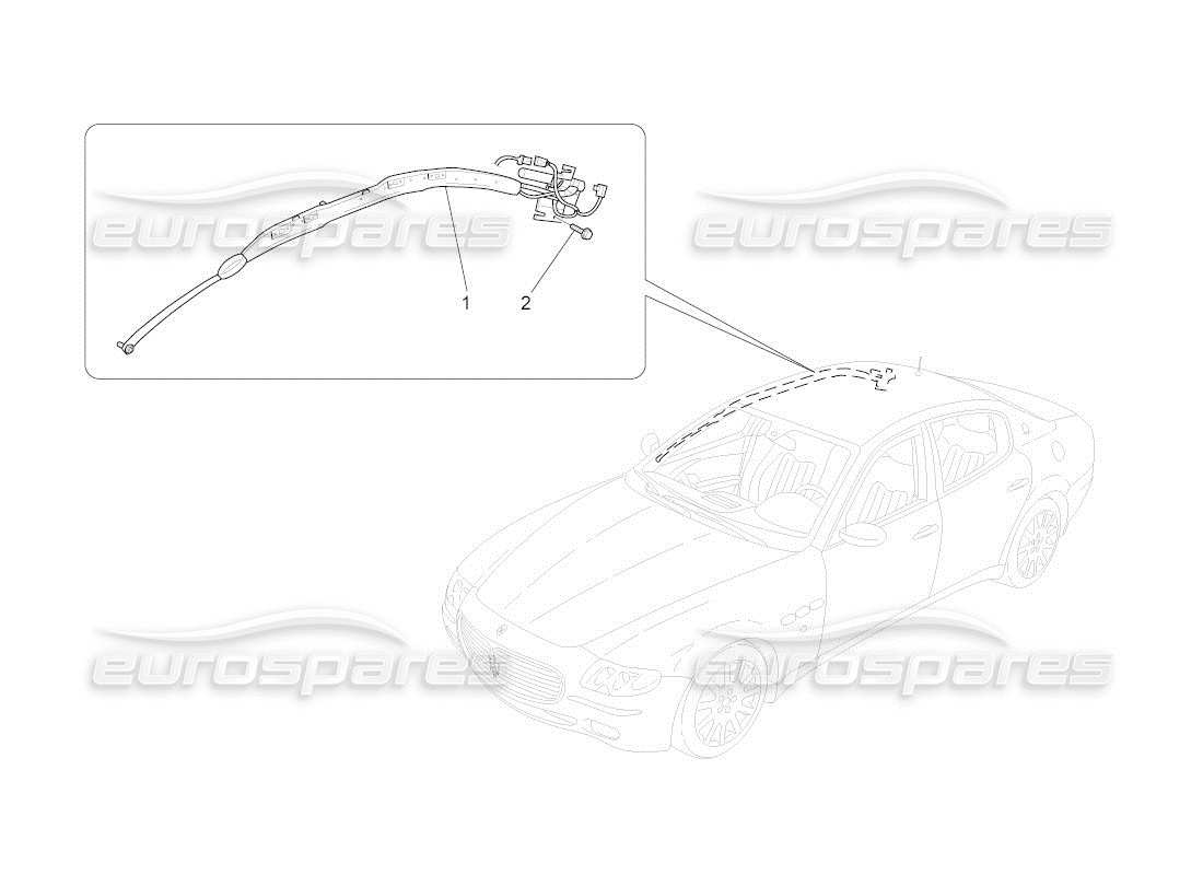 maserati qtp. (2011) 4.7 auto window bag system part diagram