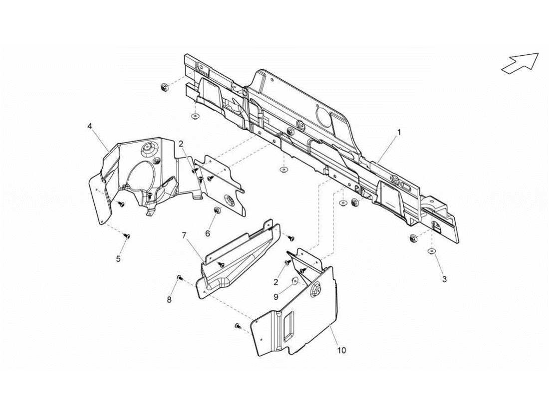 lamborghini gallardo lp570-4s perform heat shield part diagram