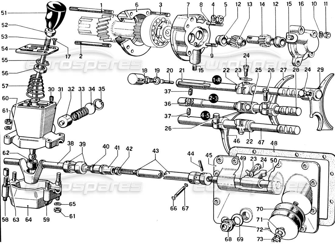 ferrari 330 gtc coupe oil pump and controls part diagram