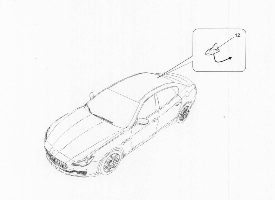 maserati qtp. v6 3.0 bt 410bhp 2015 reception and connection part diagram