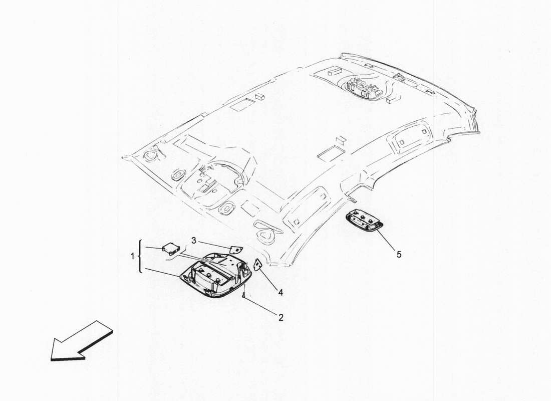 maserati qtp. v6 3.0 bt 410bhp 2wd 2017 internal vehicle devices part diagram