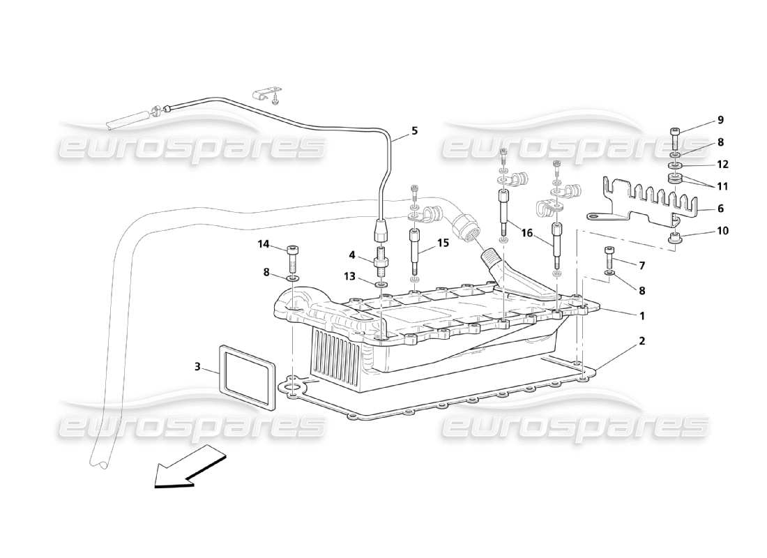 maserati qtp. (2003) 4.2 heat exchanger part diagram