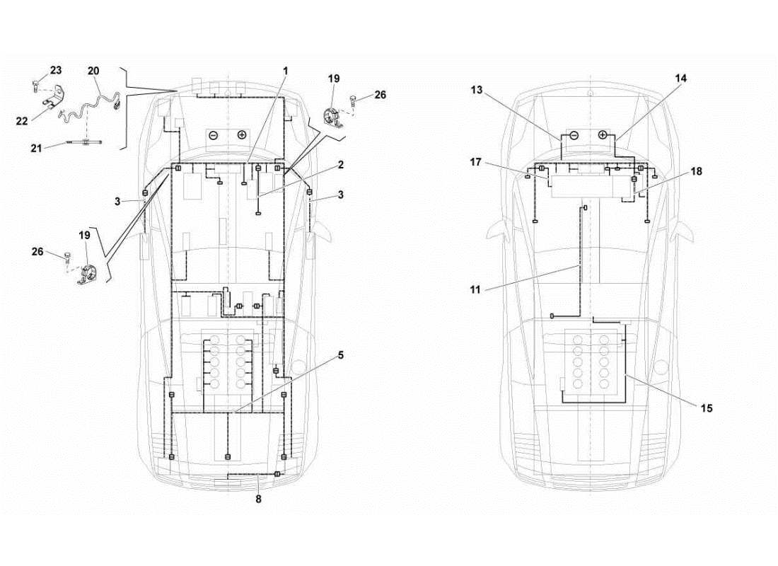 lamborghini gallardo sts ii sc electrical system part diagram