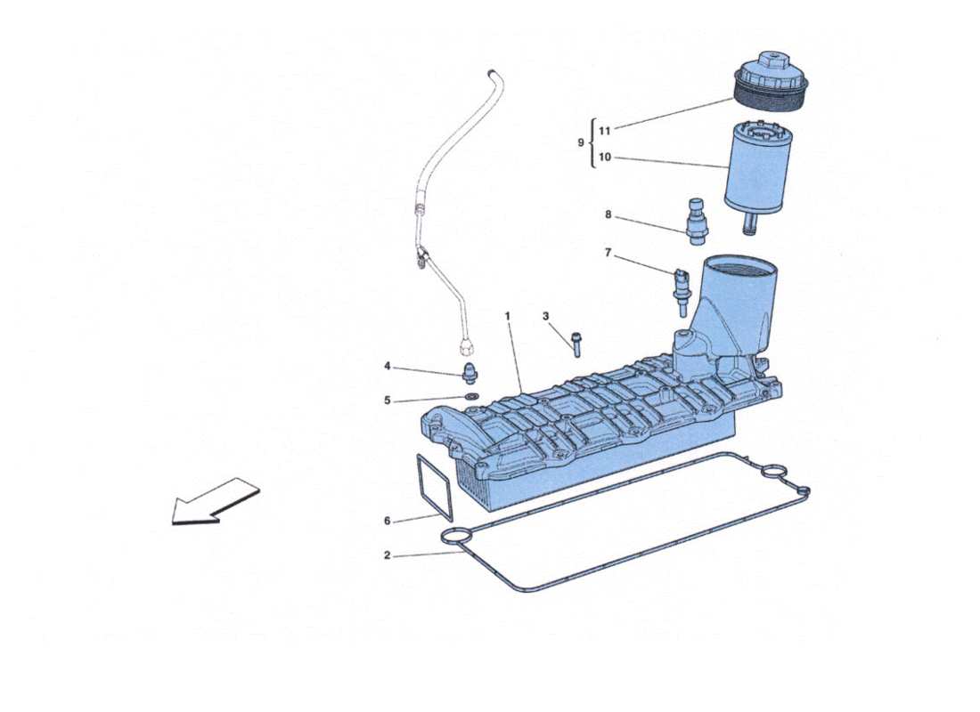 ferrari 458 challenge scambiatore di calore part diagram