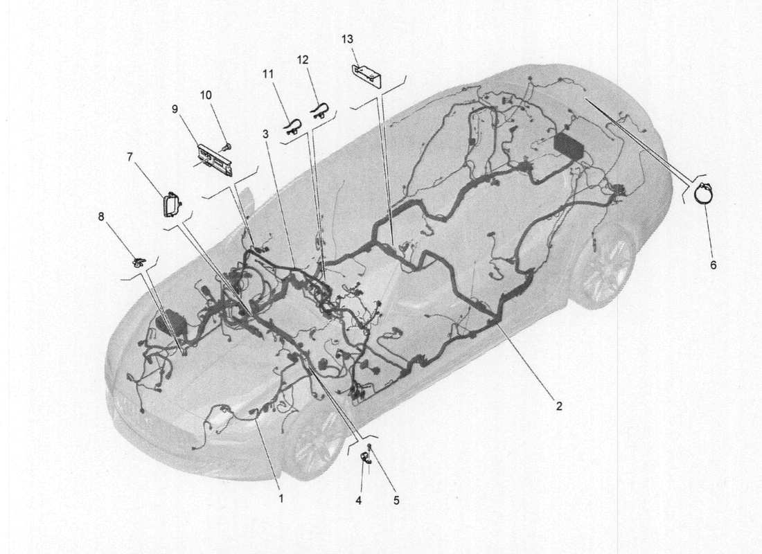 maserati qtp. v6 3.0 bt 410bhp 2015 main wiring part diagram