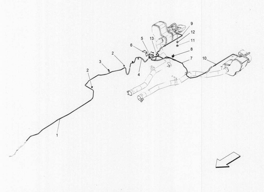 maserati qtp. v6 3.0 bt 410bhp 2015 additional air system part diagram