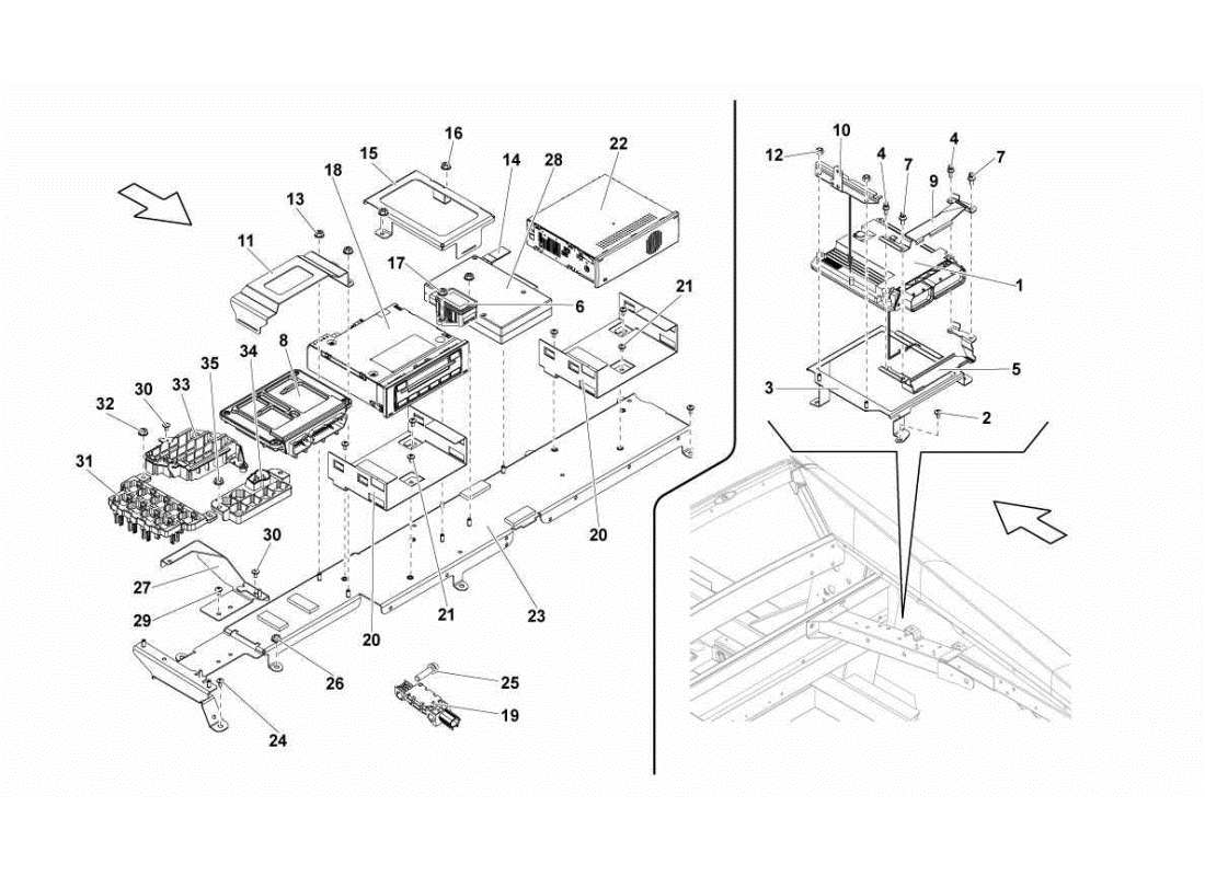 lamborghini gallardo sts ii sc electrical system part diagram