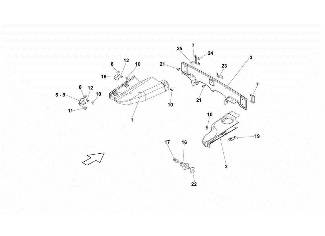 lamborghini gallardo sts ii sc aesthetic heat - standard part diagram