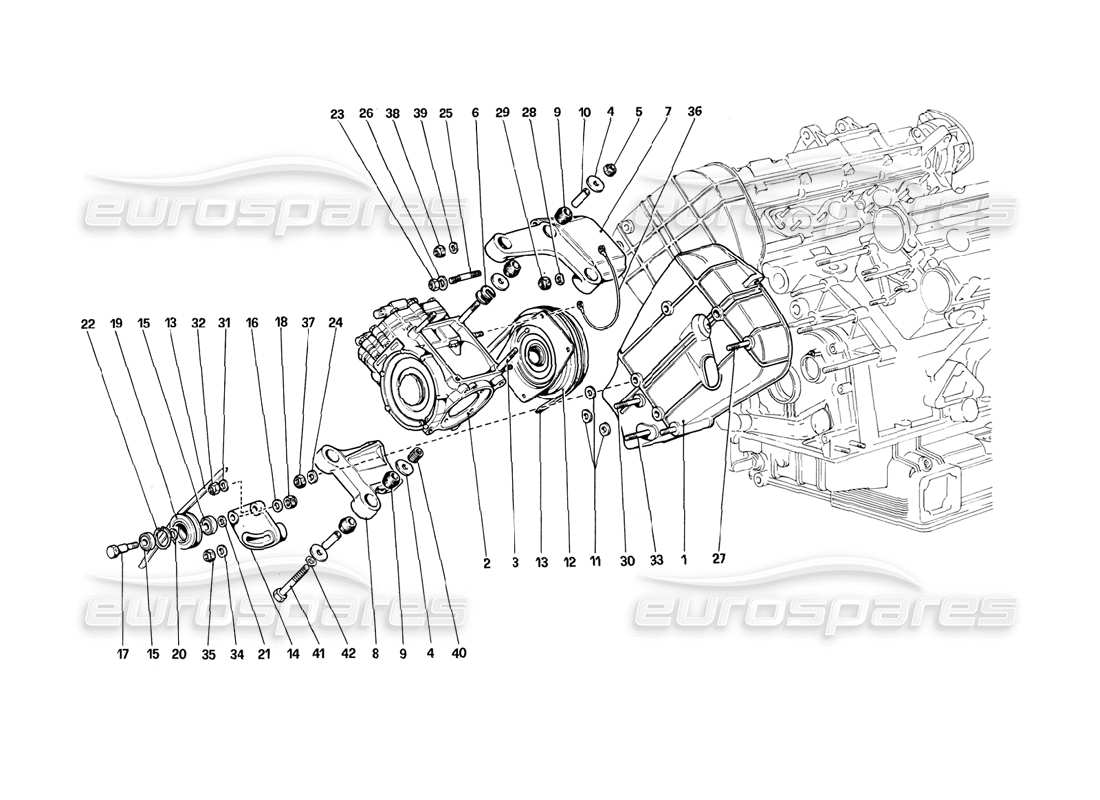 a part diagram from the ferrari 308 parts catalogue