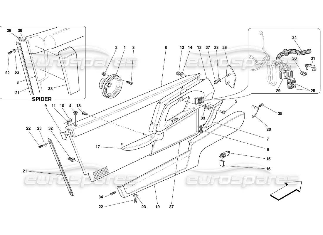 part diagram containing part number 64521700pair