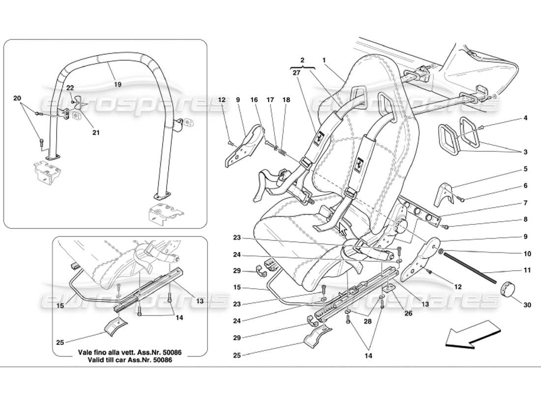 part diagram containing part number 66140800