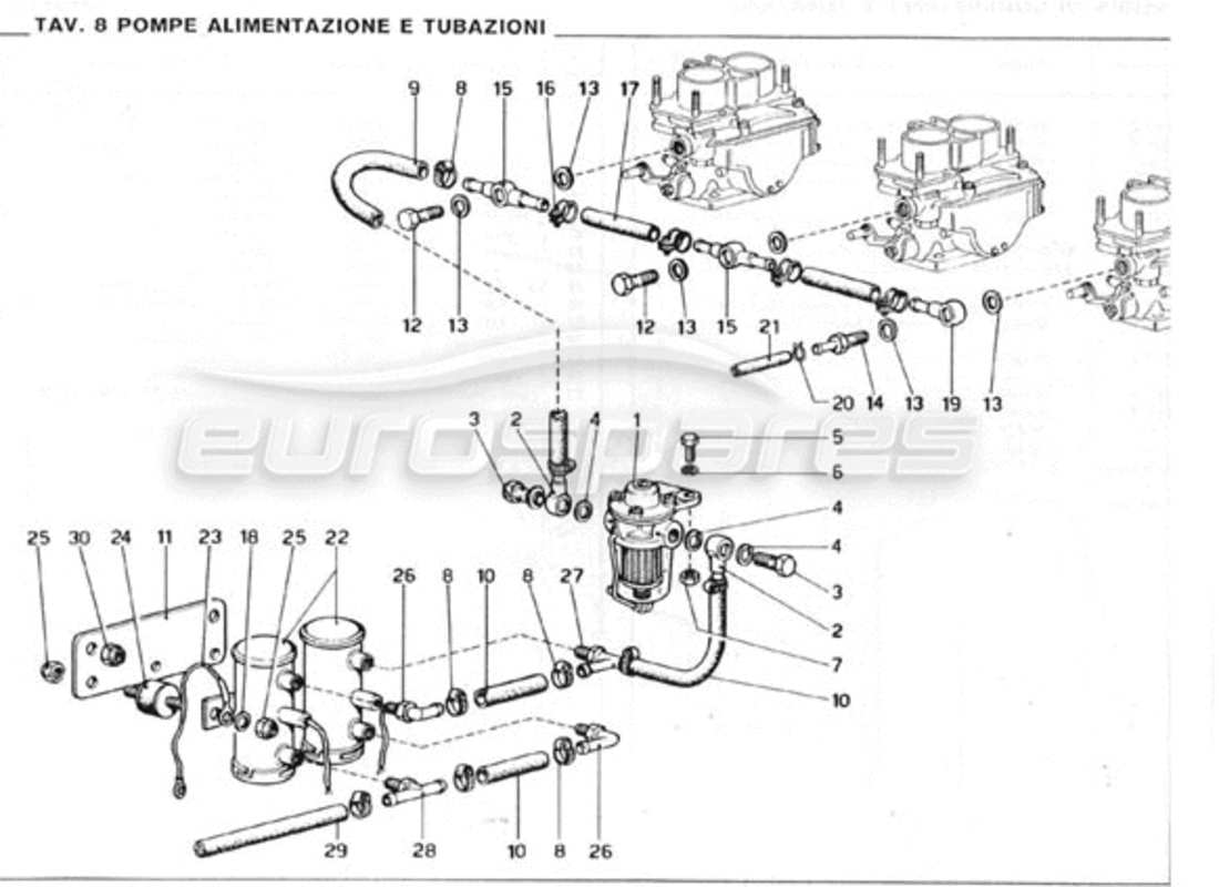 a part diagram from the ferrari 246 parts catalogue