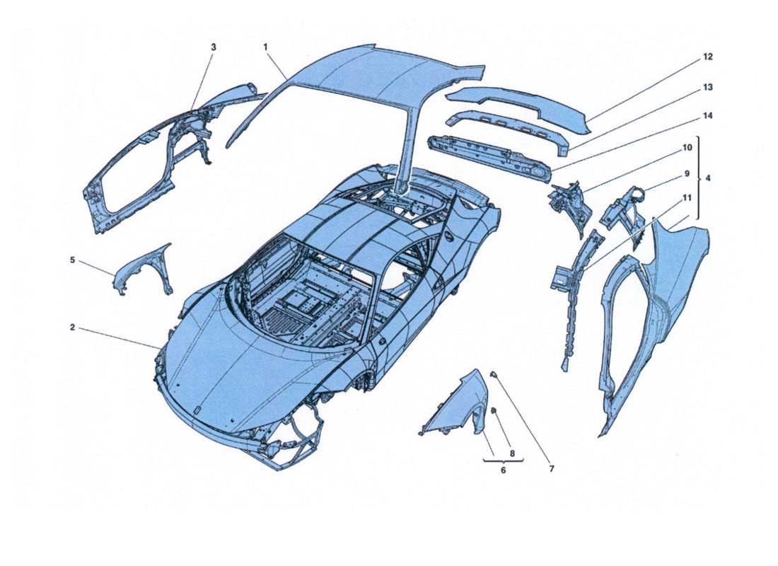 part diagram containing part number 83849411