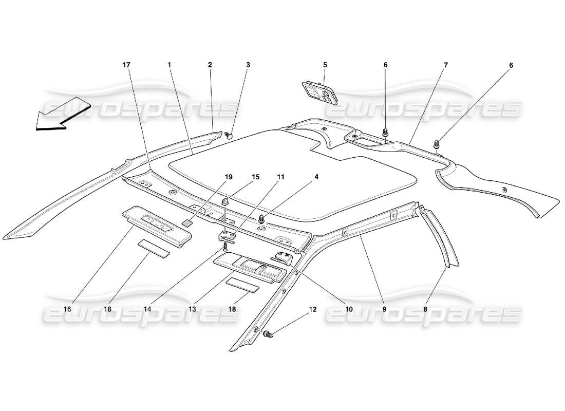 part diagram containing part number 64397200