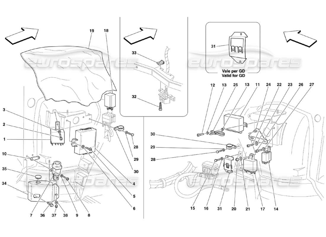 part diagram containing part number 65549800