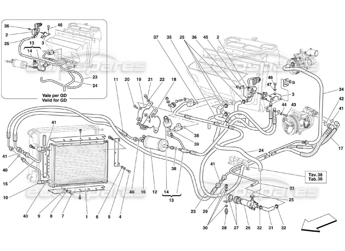 part diagram containing part number 66309400