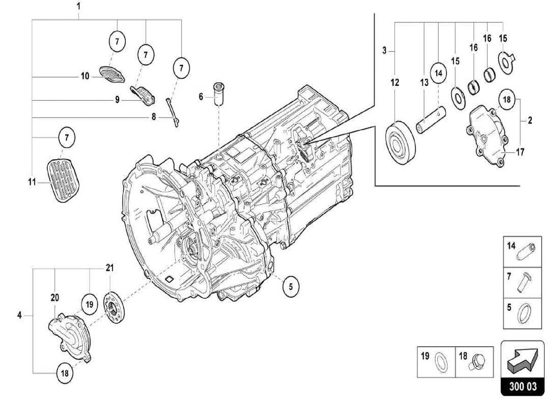 a part diagram from the lamborghini centenario spider parts catalogue