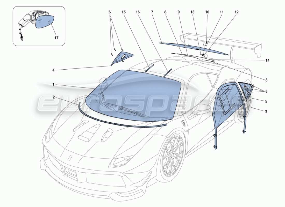 part diagram containing part number 89218100