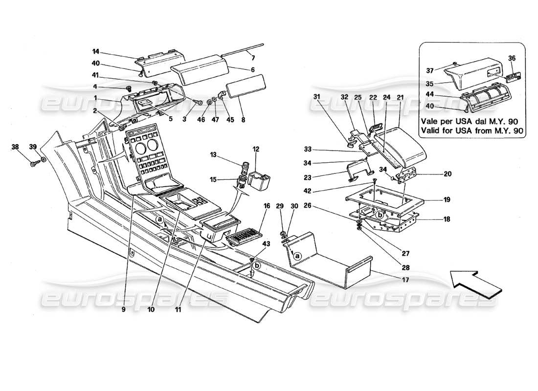 part diagram containing part number 62147800