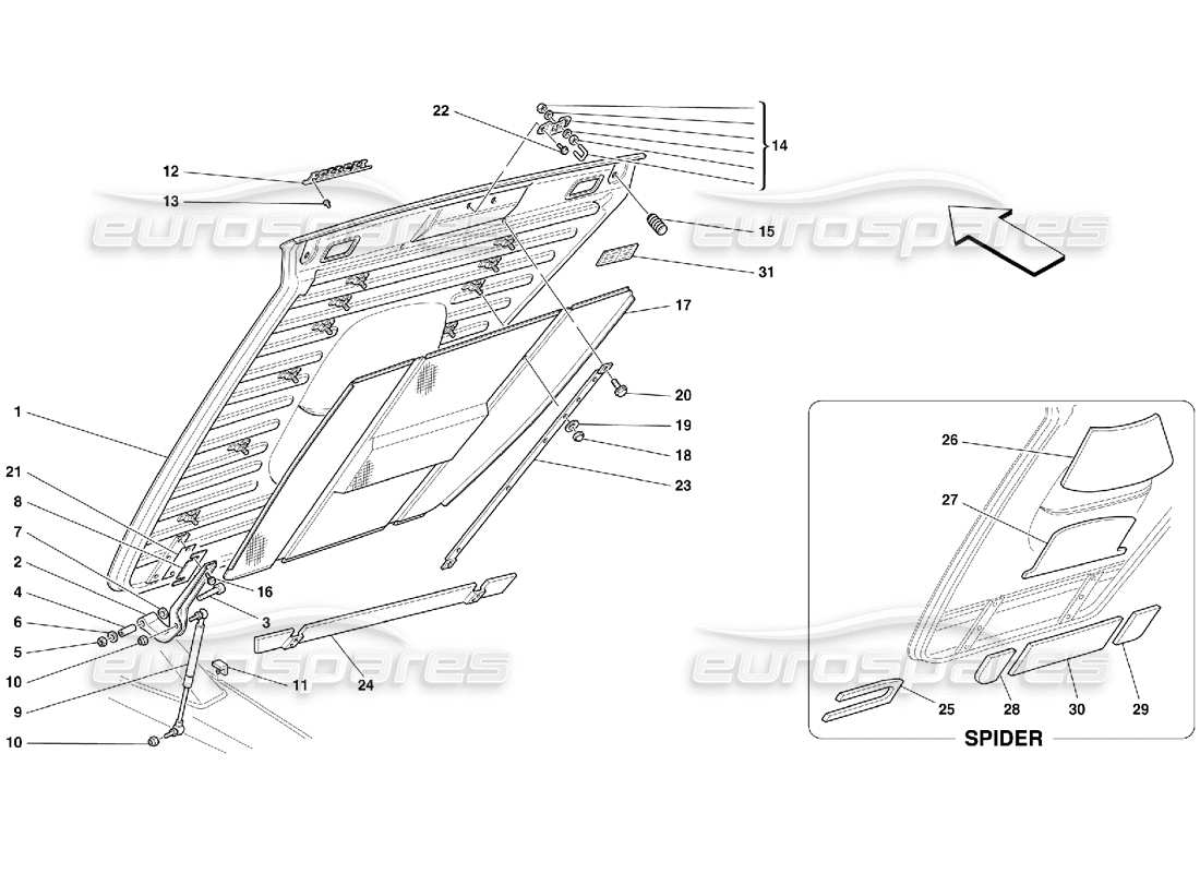 part diagram containing part number 64120300