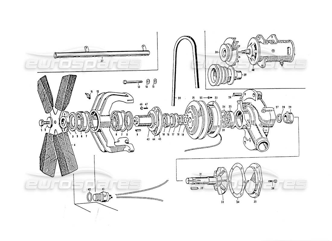 part diagram containing part number csc 45702